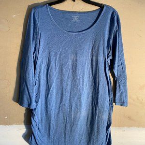 Motherhood Maternity Blue long sleeve shirt, Sz XL